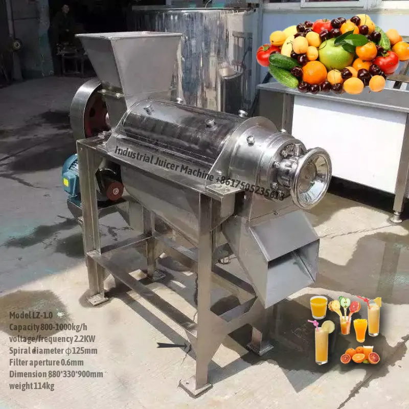 Industrial Juicer Extractor Machine 500-5000kg/h