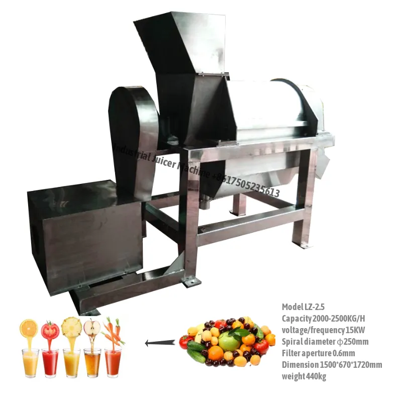 Industrial Juicer Extractor Machine 500-5000kg/h