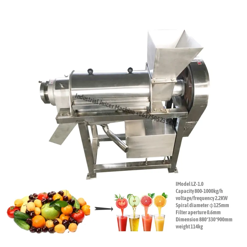 Industrial Juicer Extractor Machine 500-5000kg/h