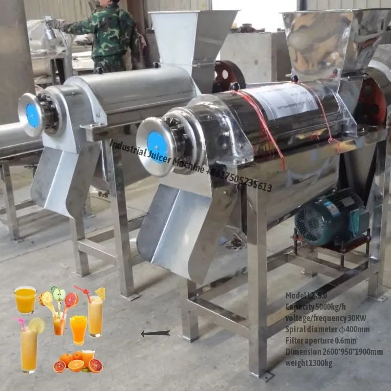 Industrial Juicer Extractor Machine 500-5000kg/h