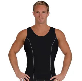 Insta Slim High Compression Muscle Tank Contrast Stitching ISMA0221