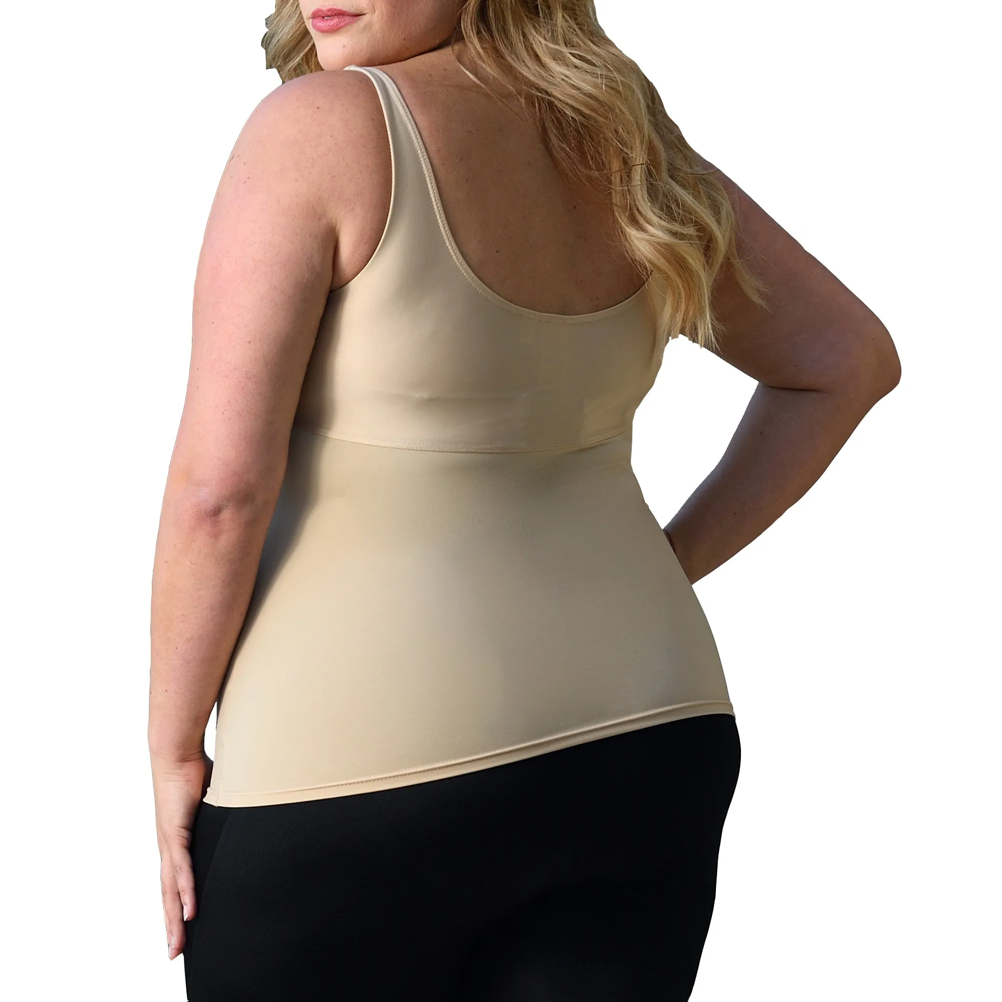 InstantFigure Plus Size Empire Seam Tank Top WT4061C