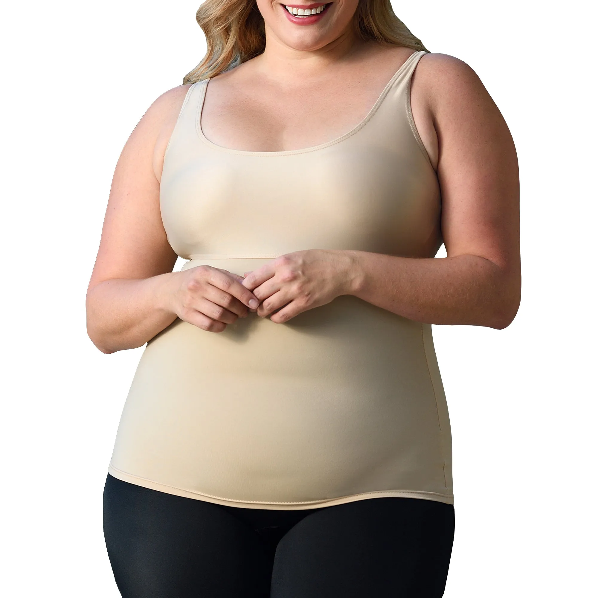 InstantFigure Plus Size Empire Seam Tank Top WT4061C