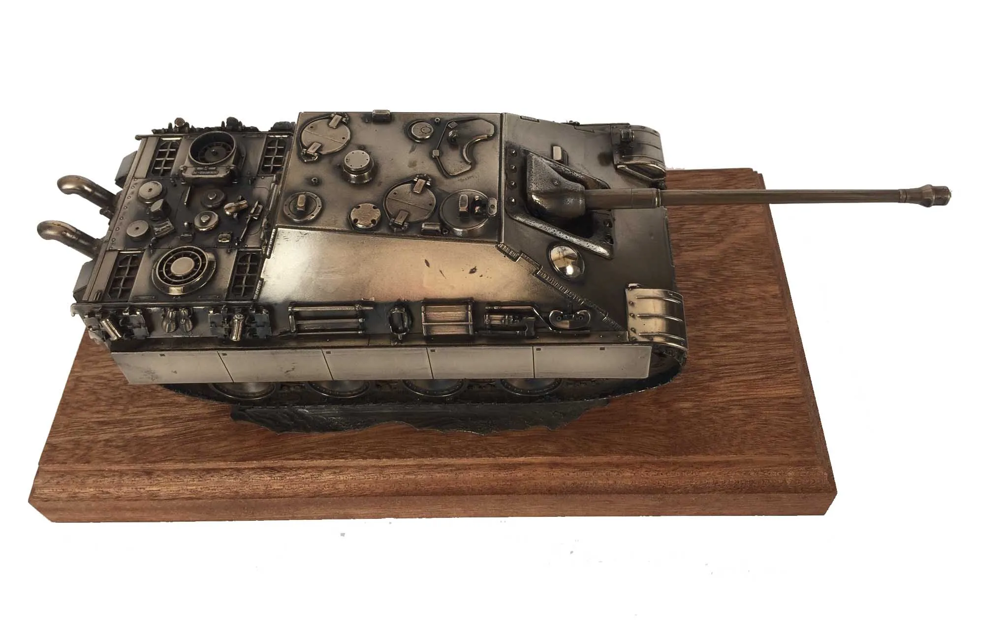 Jagdpanther Bronze Tank Destroyer Model