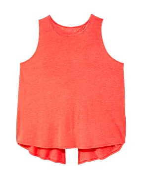 June Tank with Knotted Back | Coral