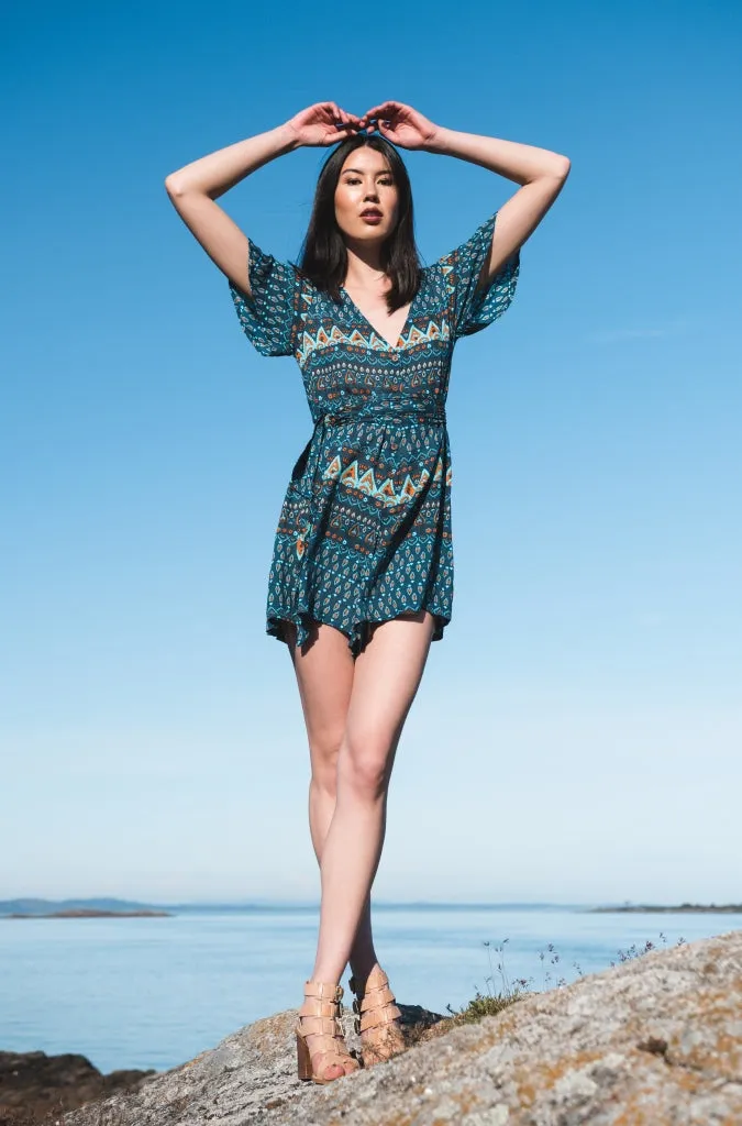 Kaia Romper | Dark Turquoise