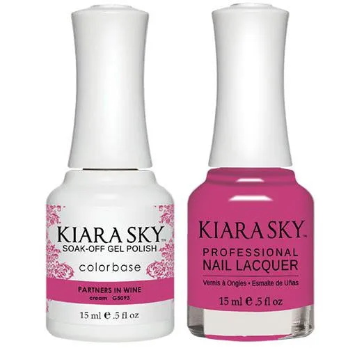 Kiara Sky All-in-One Gel   Polish Duo - 5093 Partners in Wine