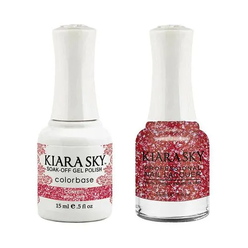 Kiara Sky Classic Gel & Polish Duo - #498 Confetti