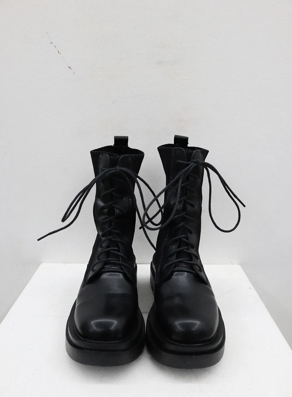 Lace-Up Mid-Calf Boots BJ331