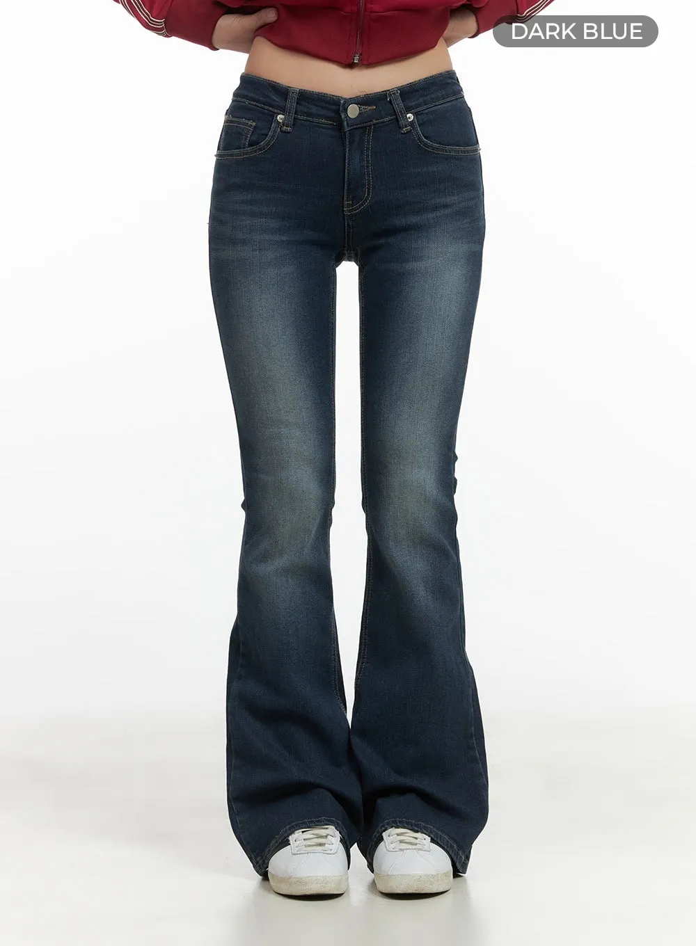 Lexie Back-Logo Bootcut Jeans CO402