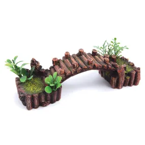 Log Bridge With Plants