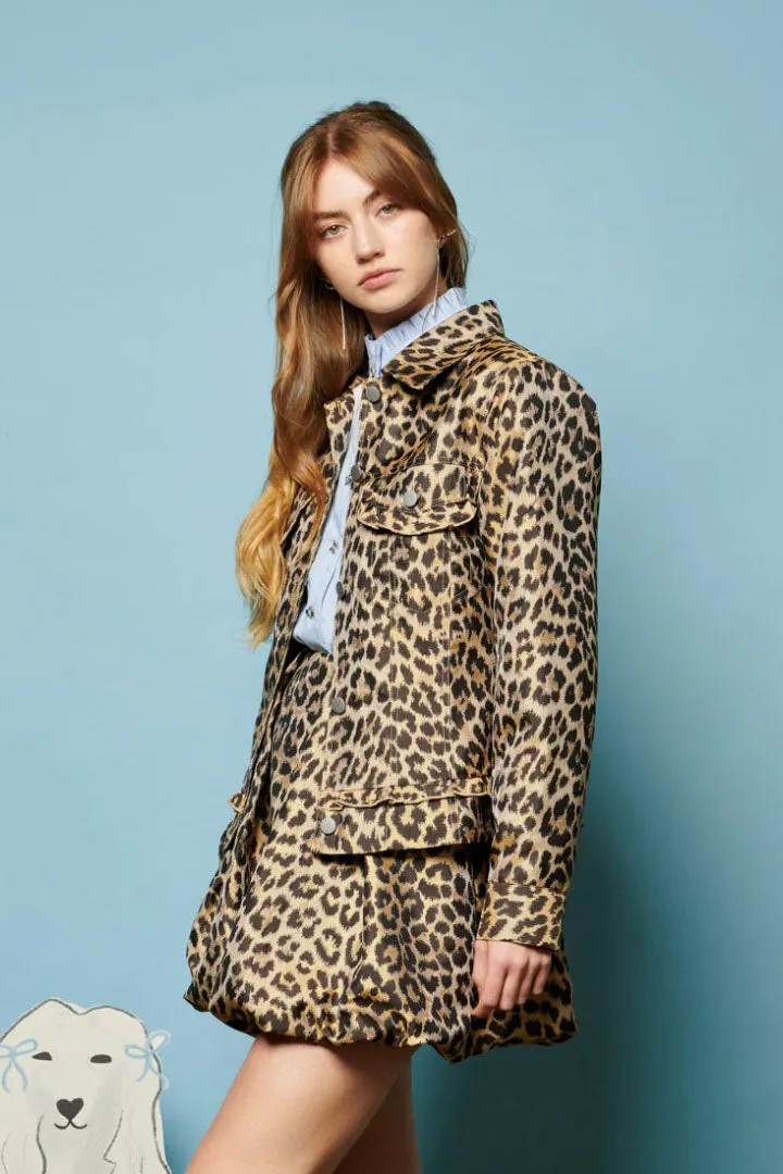 Lola Leopard Jacquard Jacket