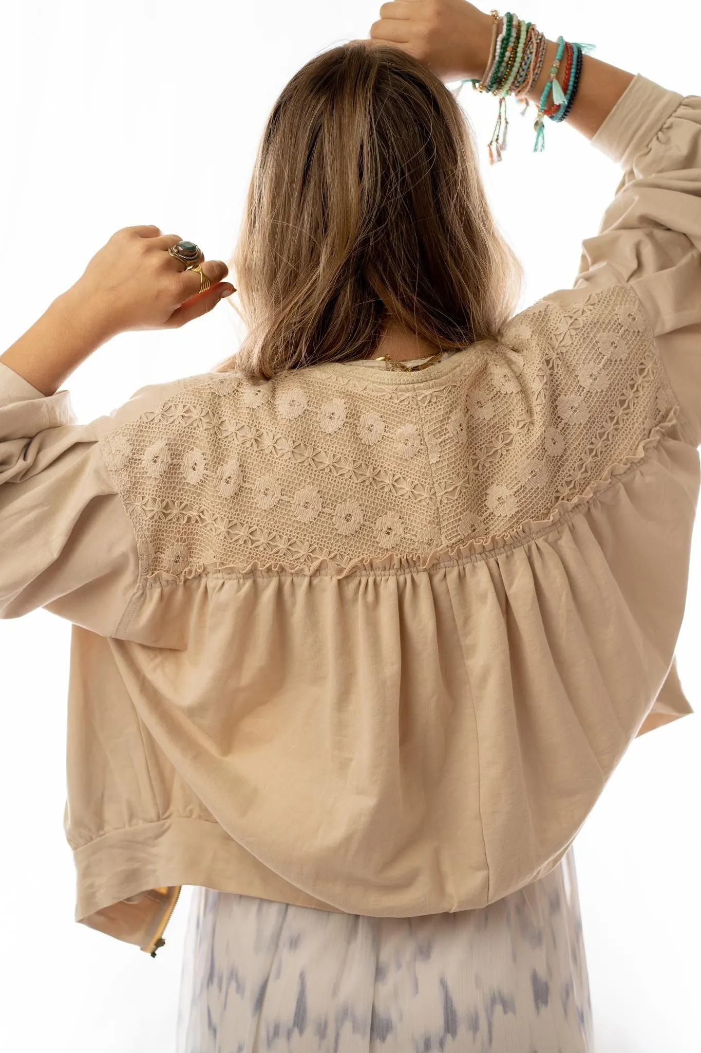 Lorelei Crochet Jacket - Beige