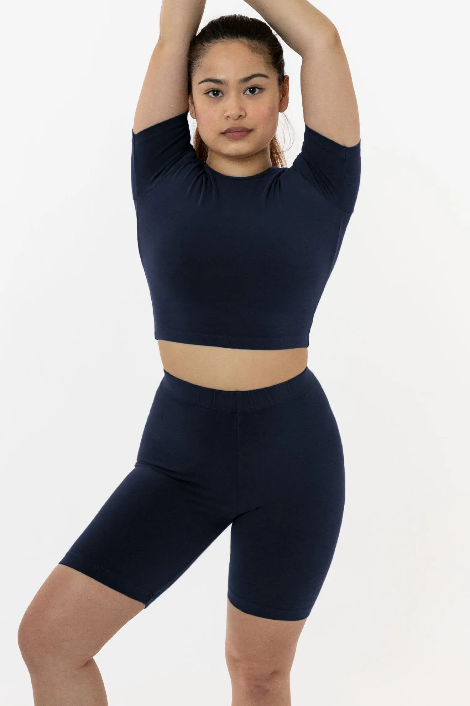 Los Angeles Apparel - 83078GD - Garment Dye Short Sleeve Crop Top