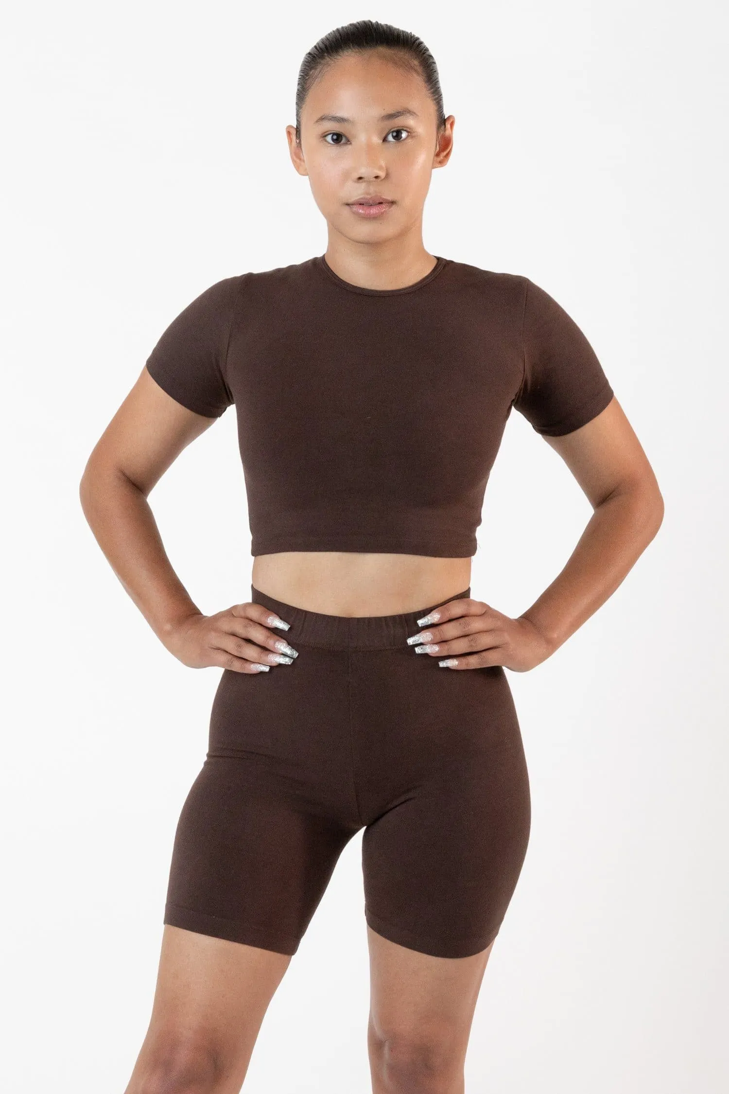 Los Angeles Apparel - 83078GD - Garment Dye Short Sleeve Crop Top