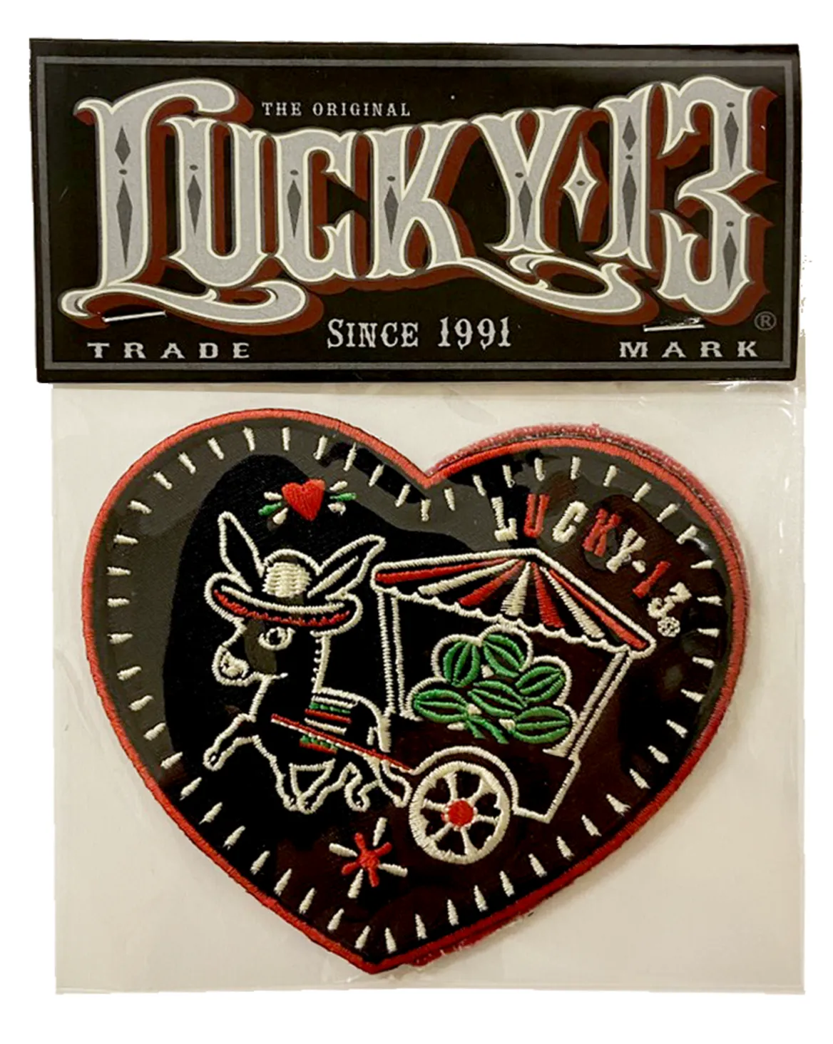 LOS DONKEYS Heart Patch Pack (2 patches)