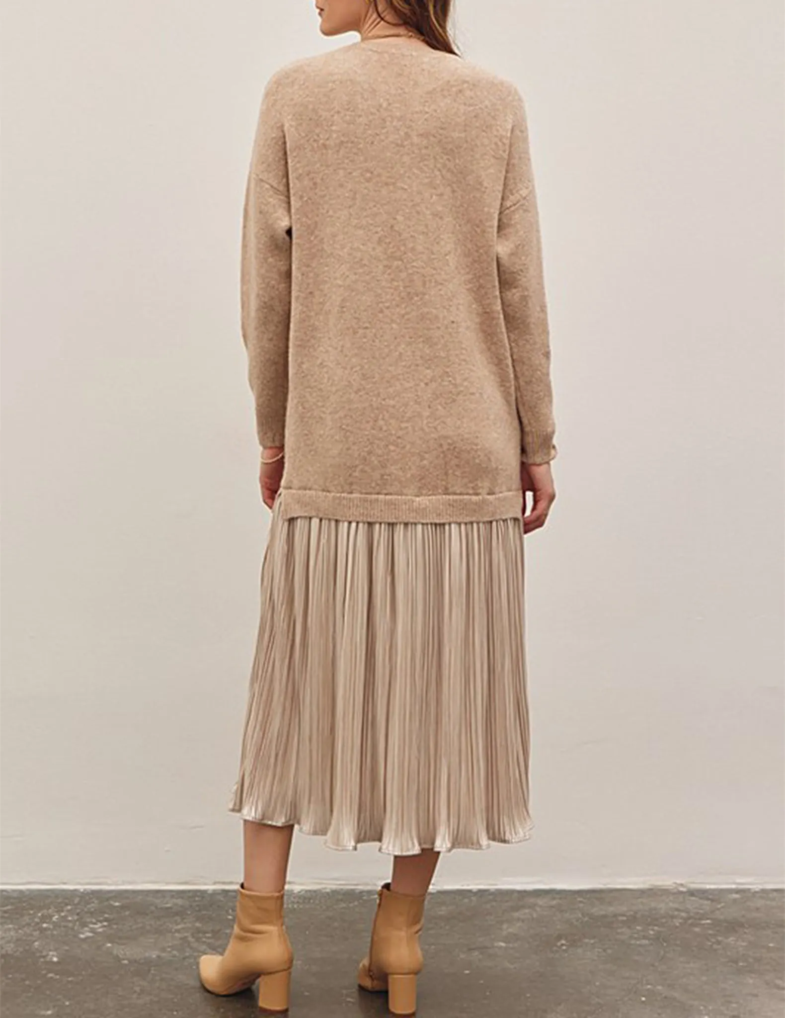 Luisa Drop Waist Sweater Dress