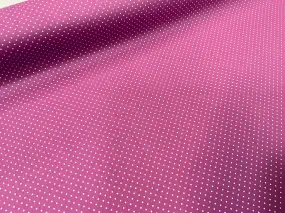 Mauve Dots Coated Cotton Waterproof Fabric