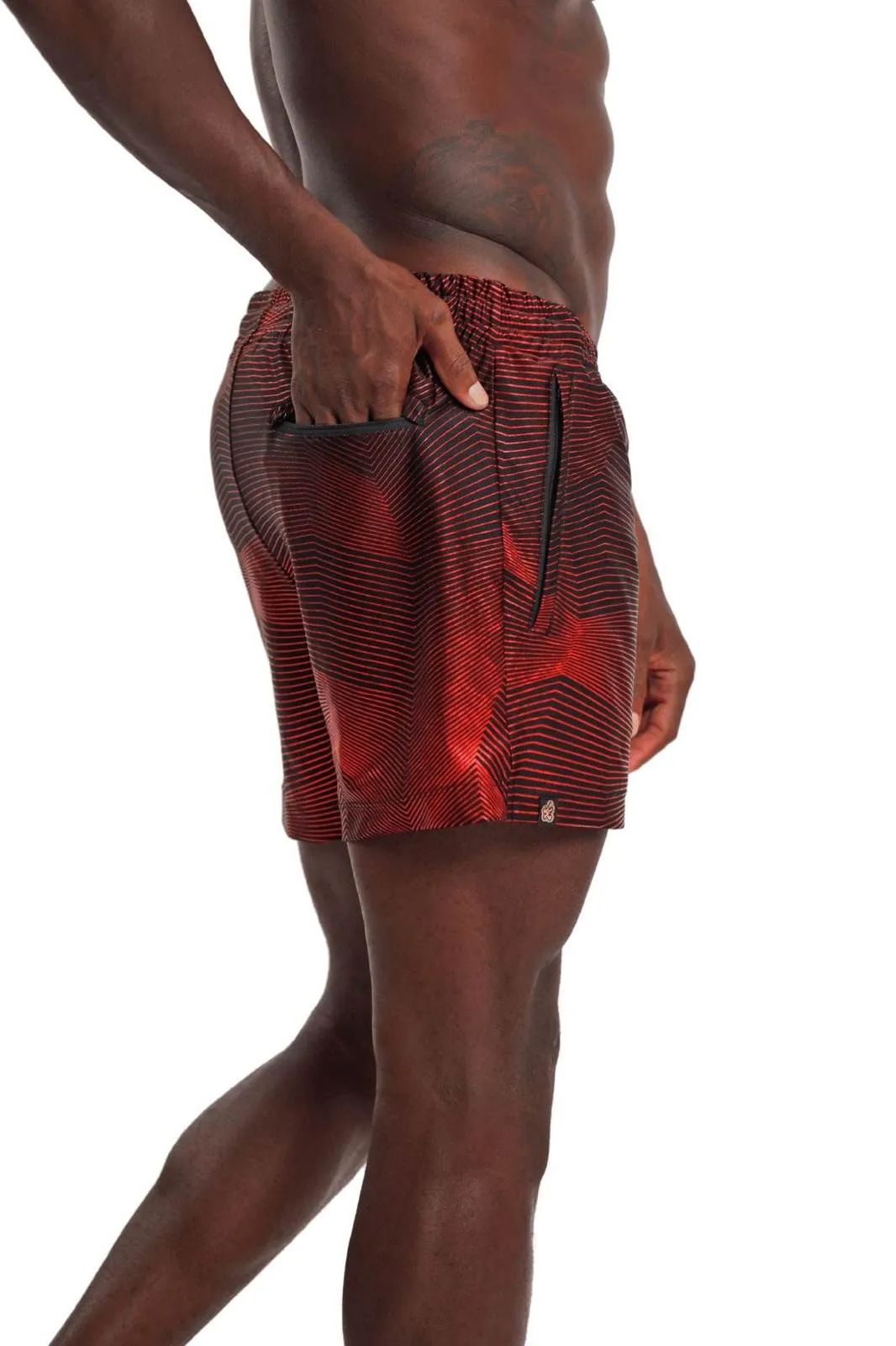 Mens Drawstring Shorts with Liner - Diablo