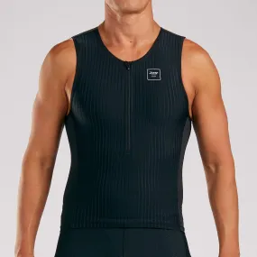 Mens Elite Triathlon Tank - Black