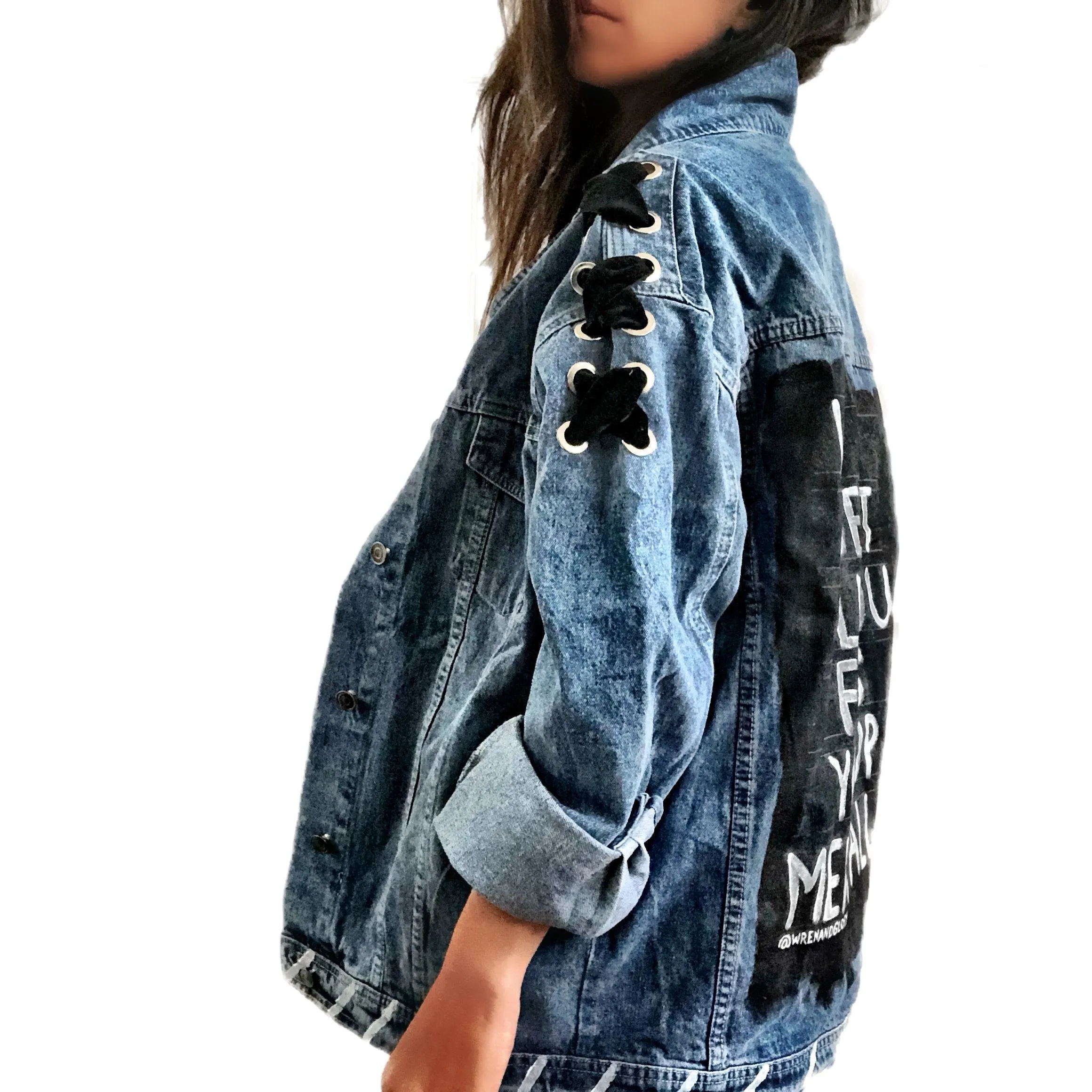 'MENTAL HEALTH' DENIM JACKET