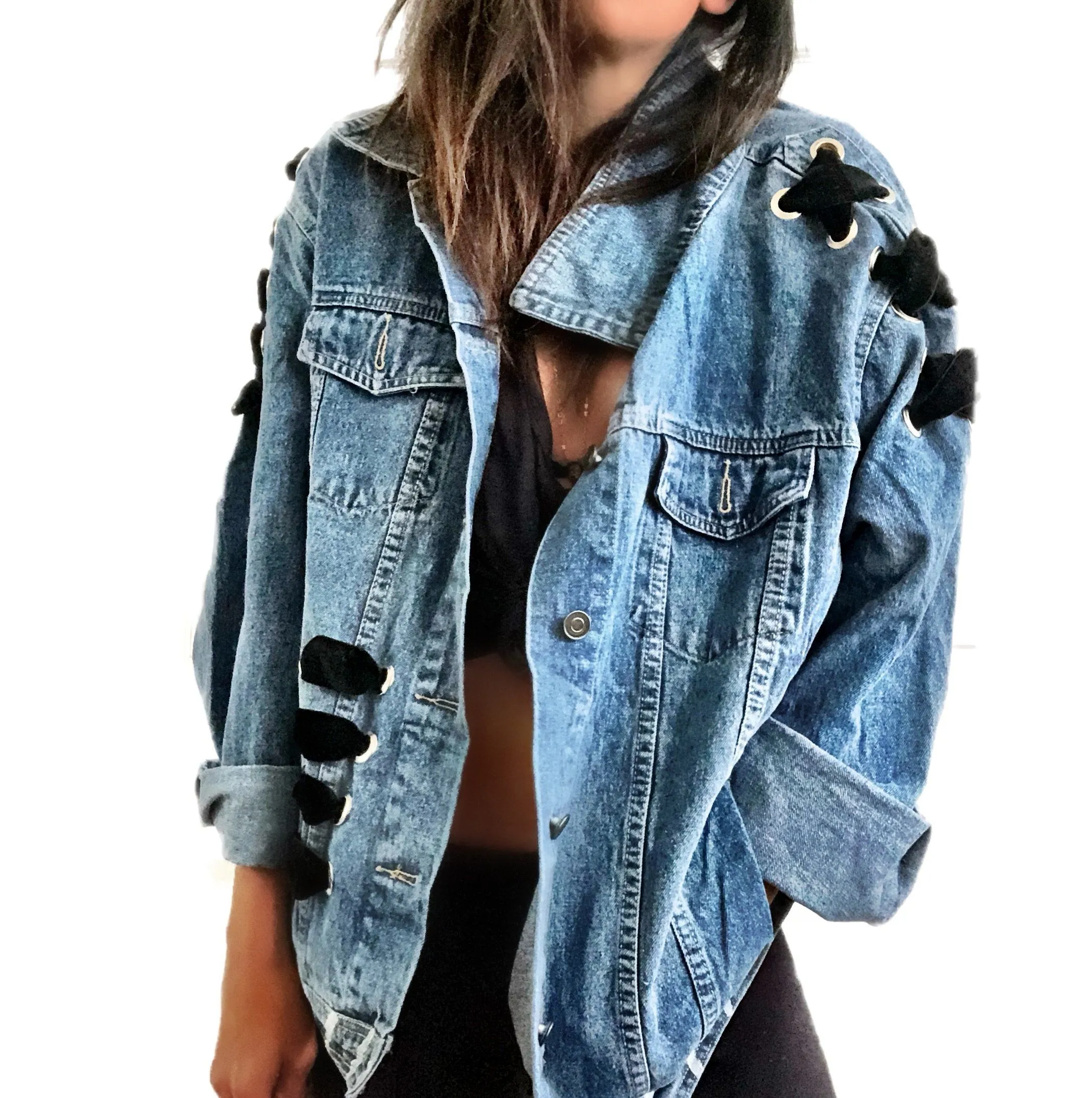 'MENTAL HEALTH' DENIM JACKET