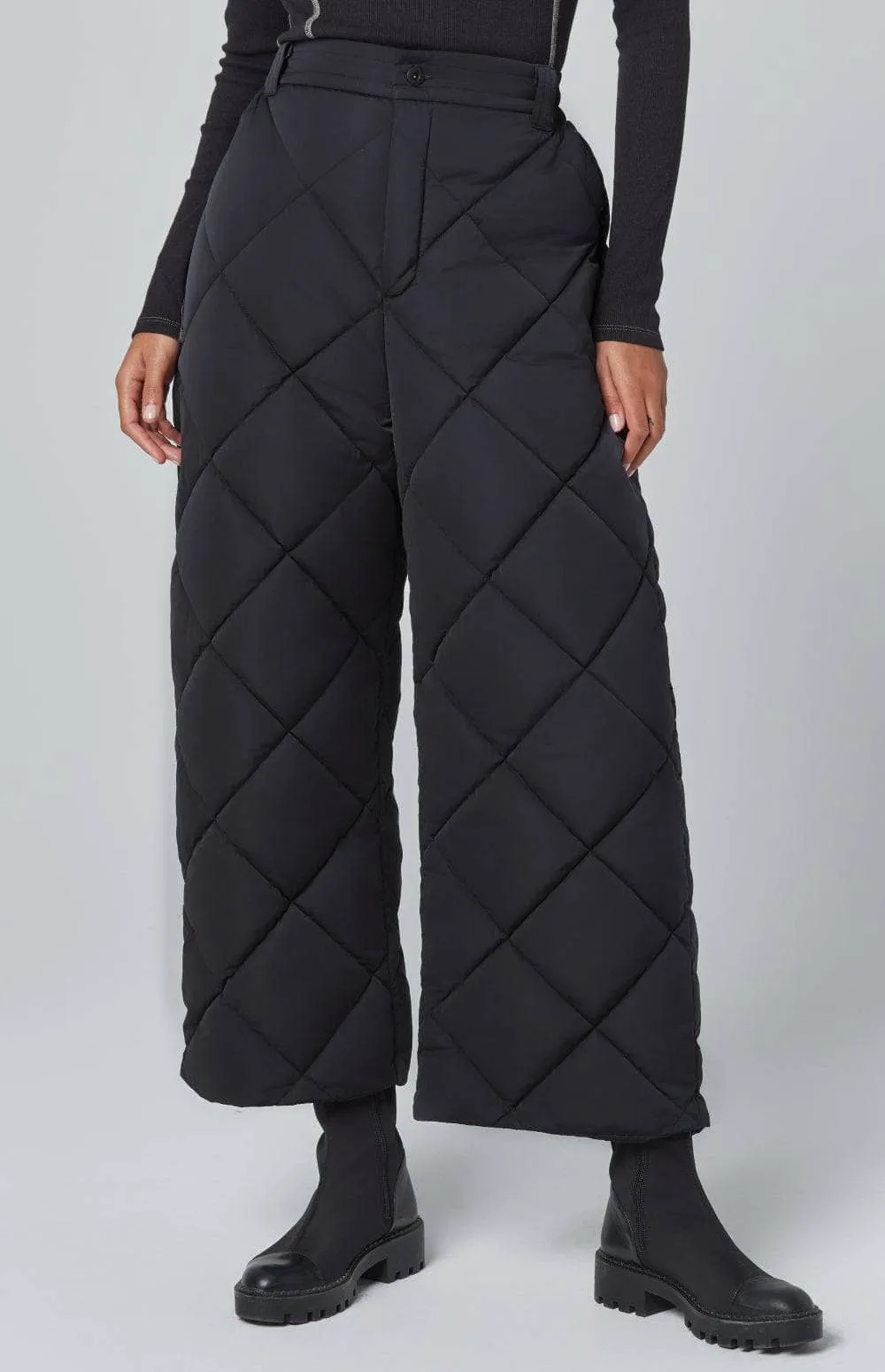 Mika Quilted Pant | Black