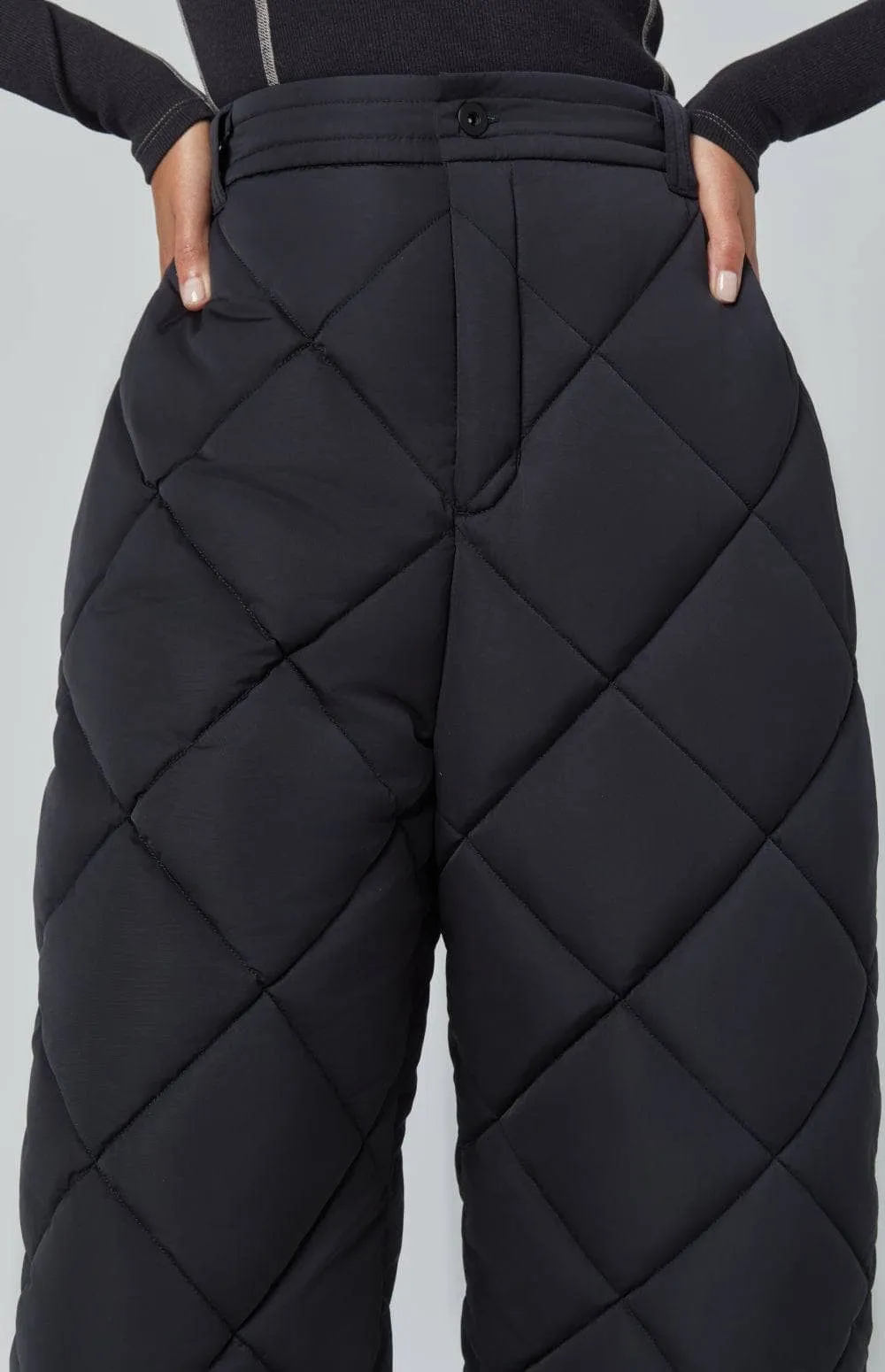 Mika Quilted Pant | Black