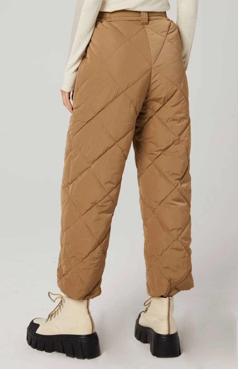 Mika Quilted Pant | Dark Khaki