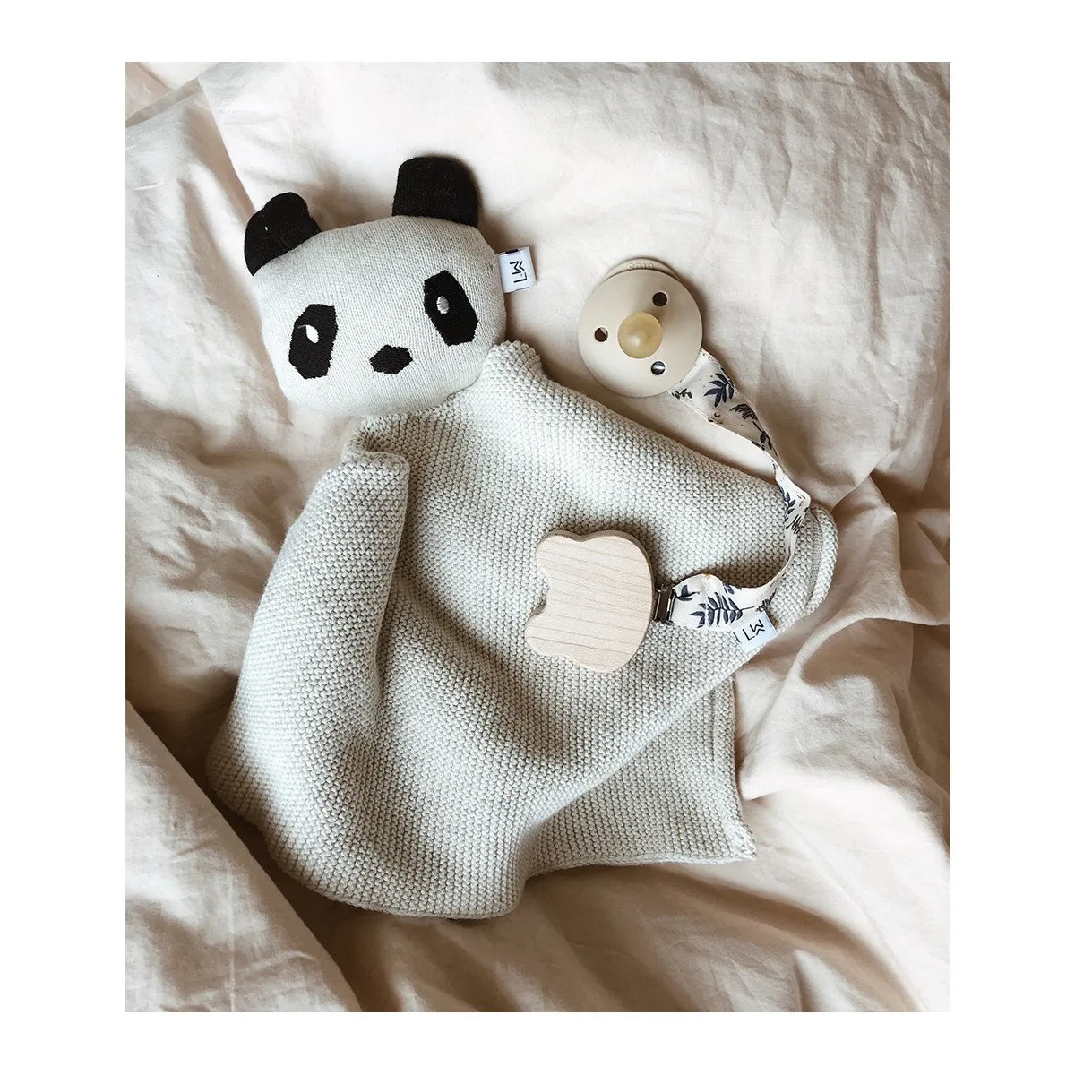 Milo Knit Cuddle Cloth - Panda beige beauty