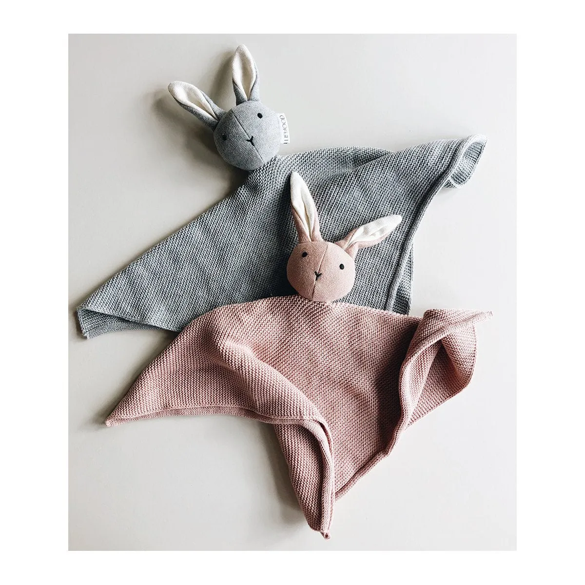 Milo Knit Cuddle Cloth - Rabbit rose