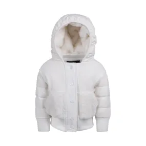 MJ201-Baby Knit Coat-White