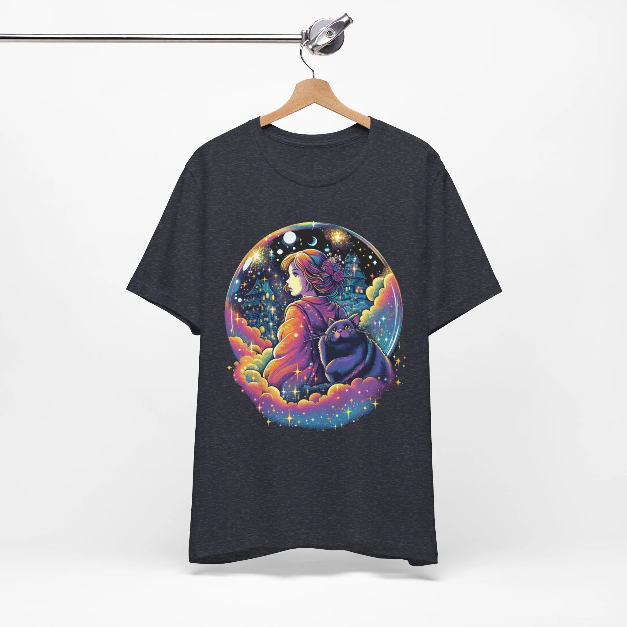 Mystical Cat Lady Unisex Jersey Short Sleeve Tee