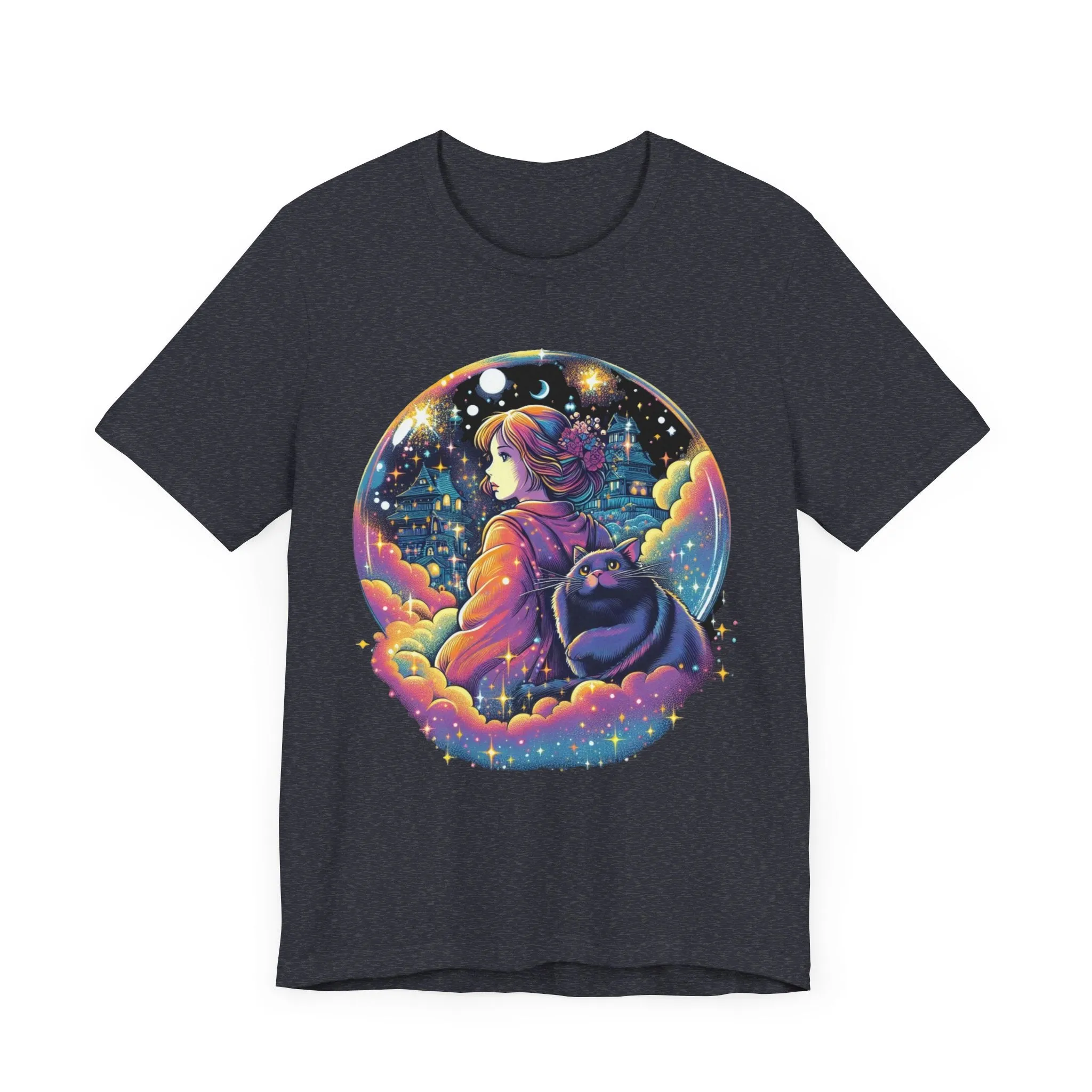 Mystical Cat Lady Unisex Jersey Short Sleeve Tee