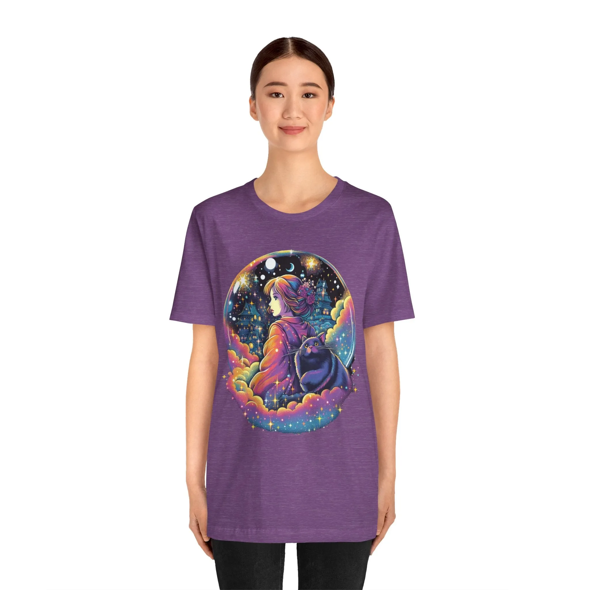 Mystical Cat Lady Unisex Jersey Short Sleeve Tee