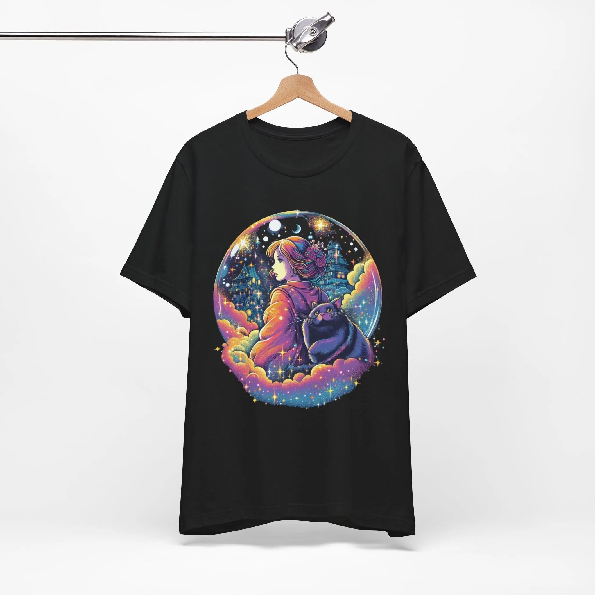 Mystical Cat Lady Unisex Jersey Short Sleeve Tee