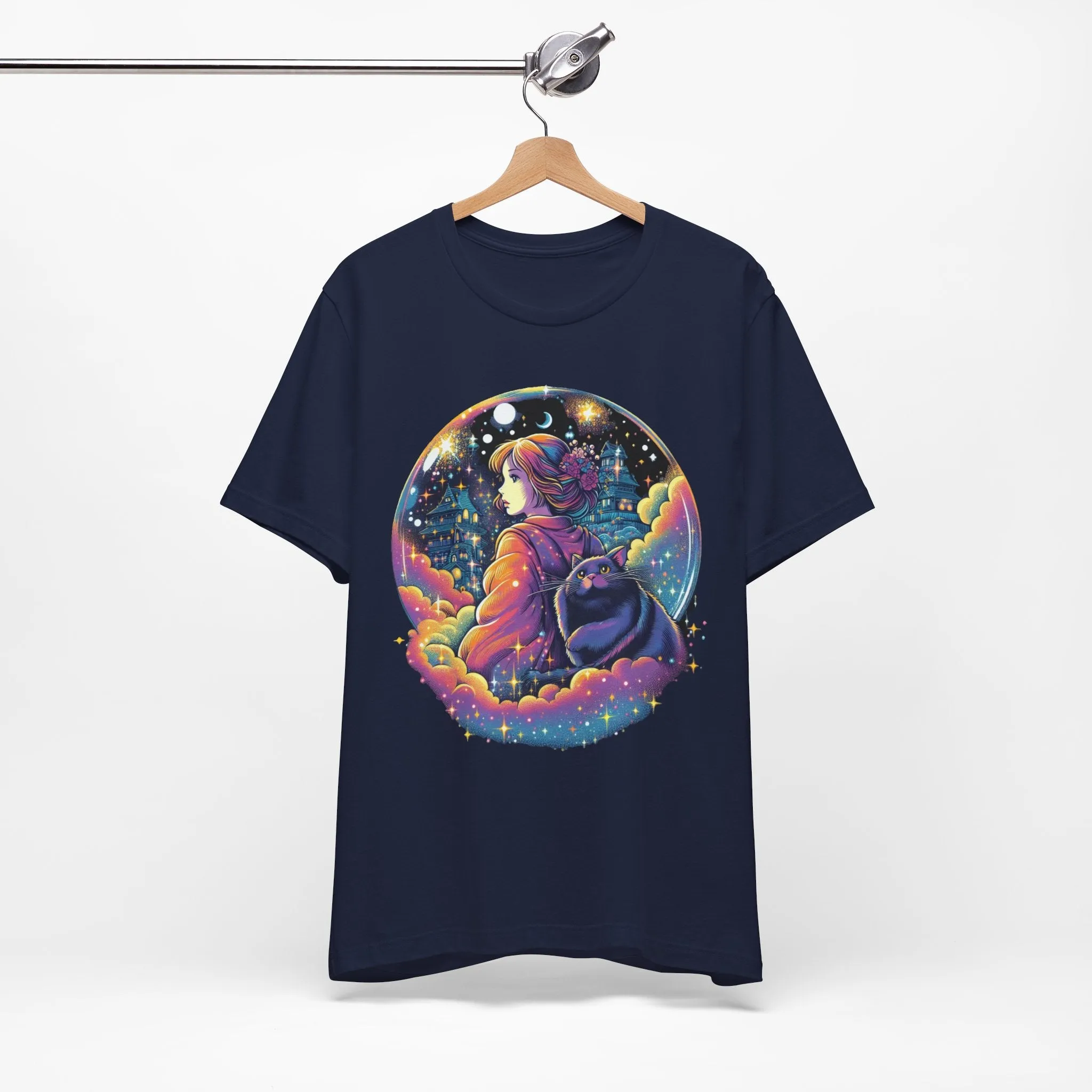 Mystical Cat Lady Unisex Jersey Short Sleeve Tee