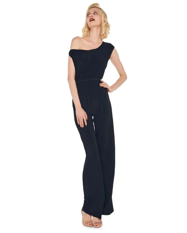 Norma Kamali Sleeveless Drop Shoulder Jumpsuit