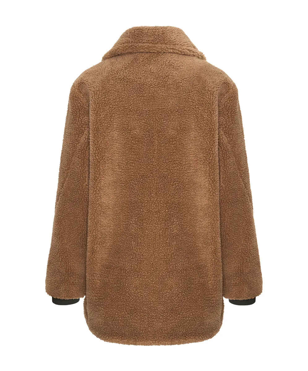 ONE TEASPOON Womens Tan Teddy Coat - Tan