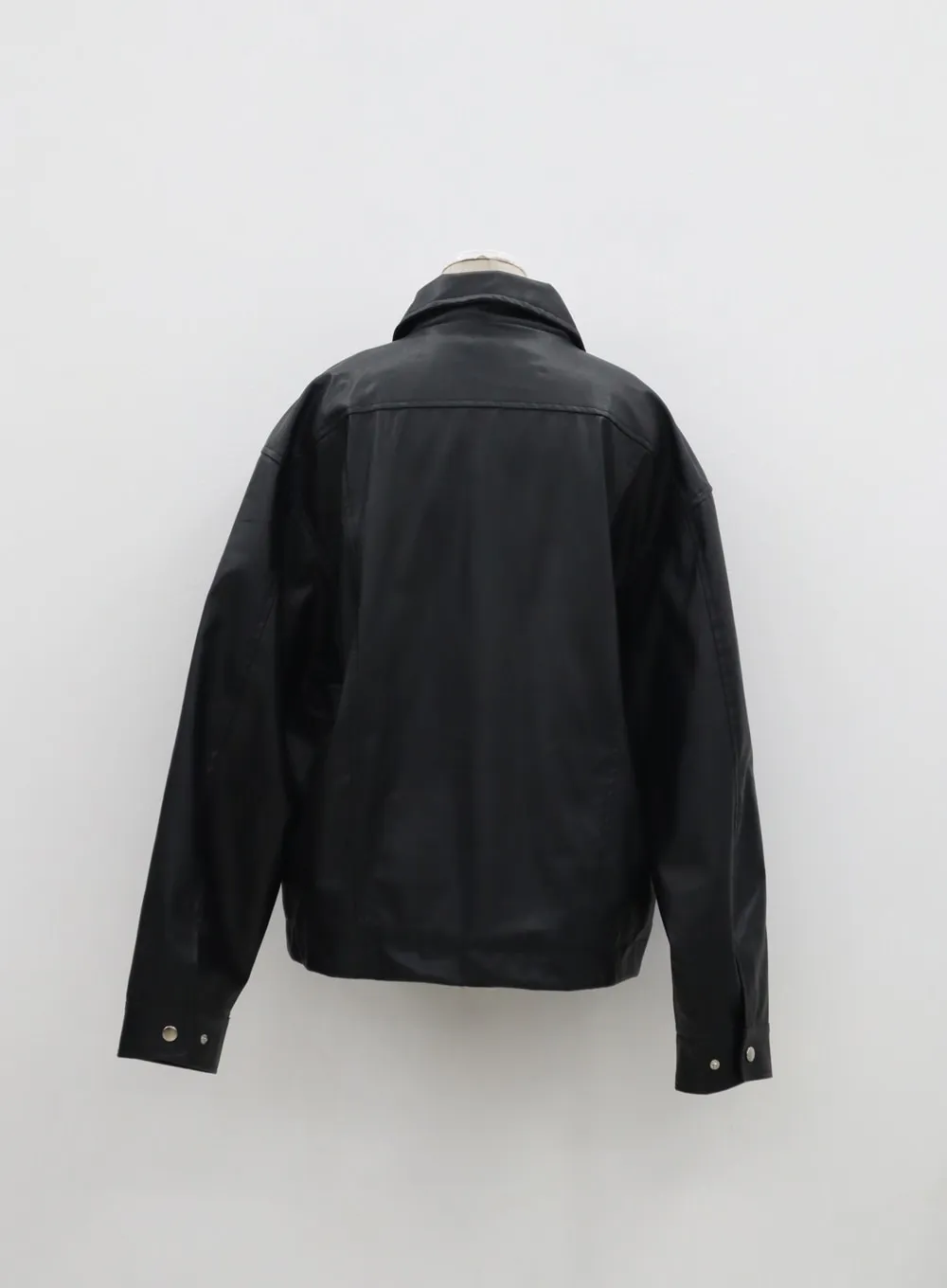 Oversized Faux Leather Jacket IF315