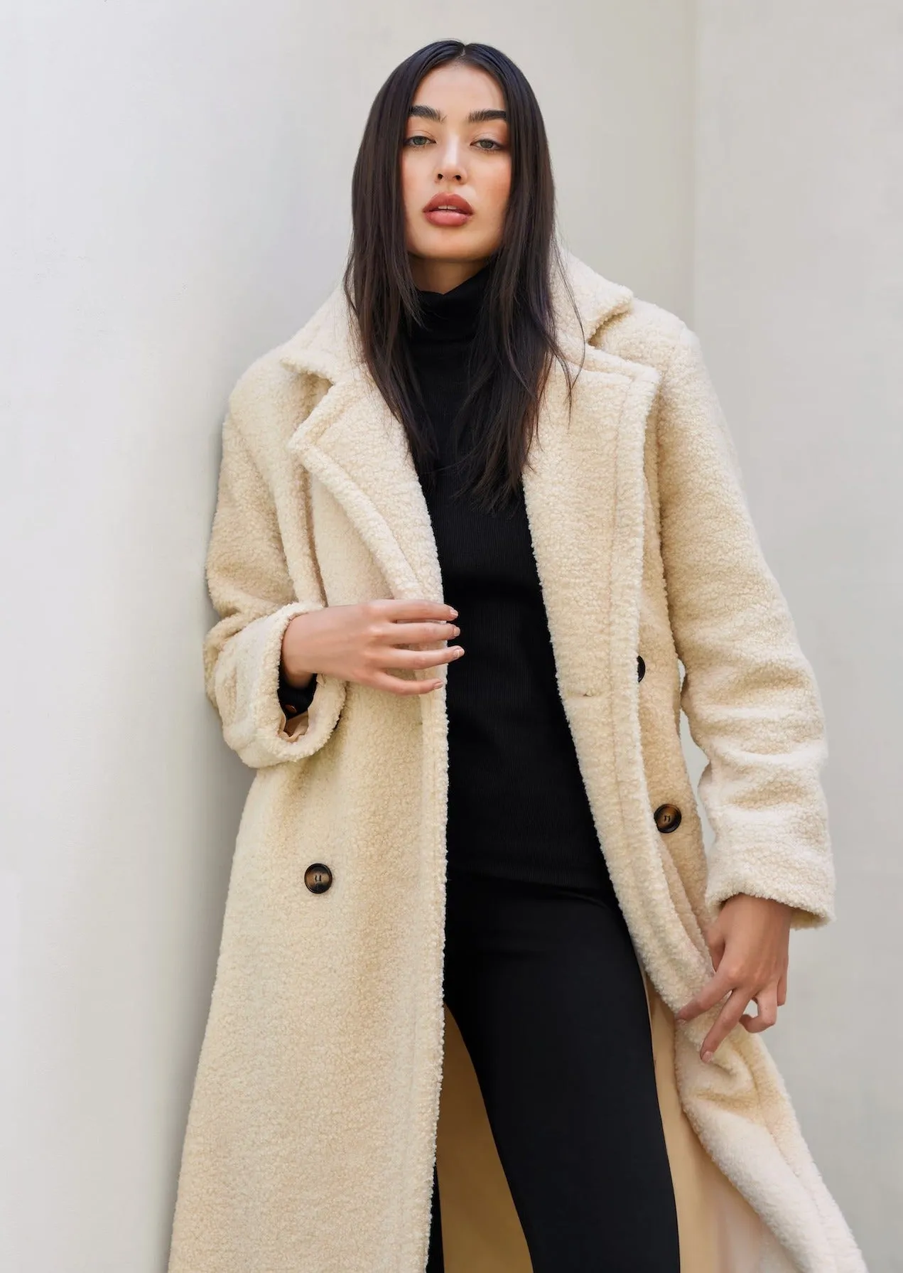 Oversized Teddy Coat