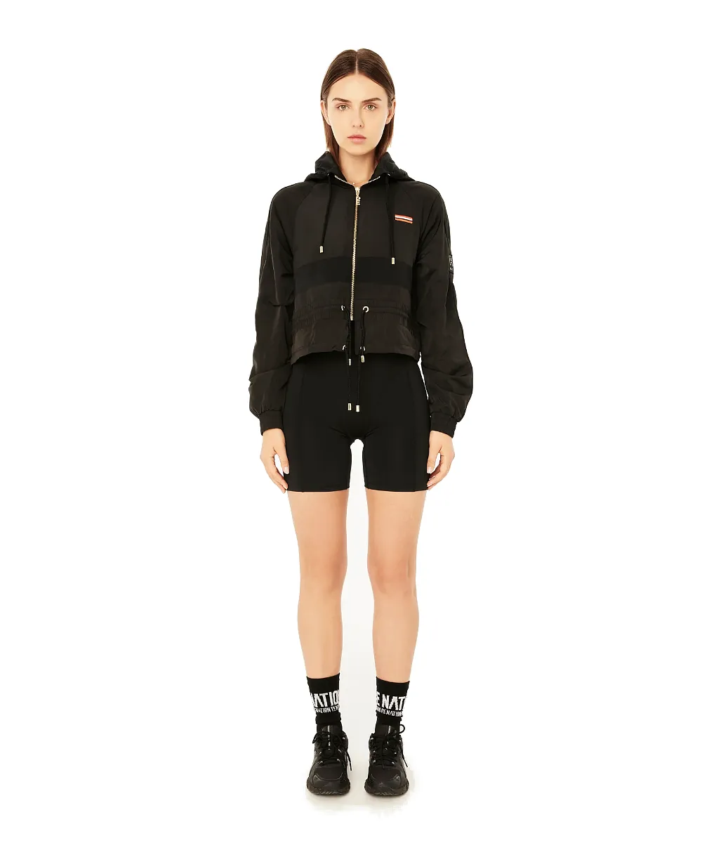 P.E Nation Cropped Man Down Jacket (Black)