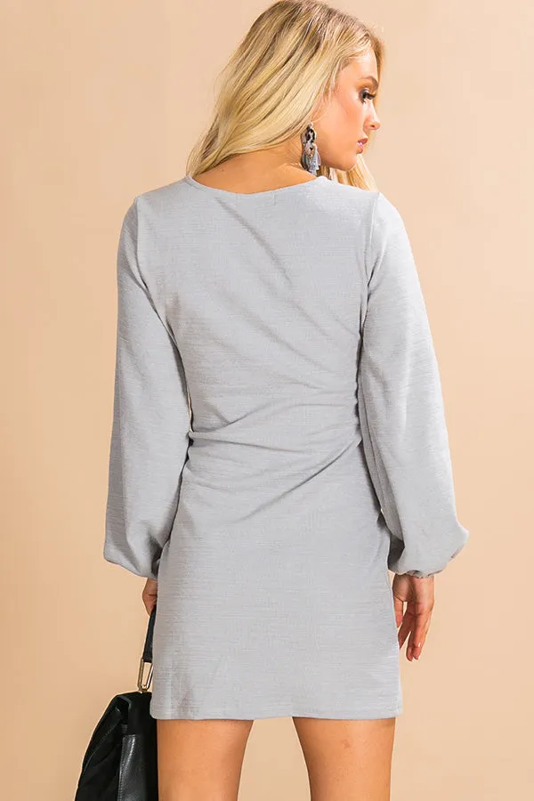 Pinot In Colorado Sweater Dress In Grey