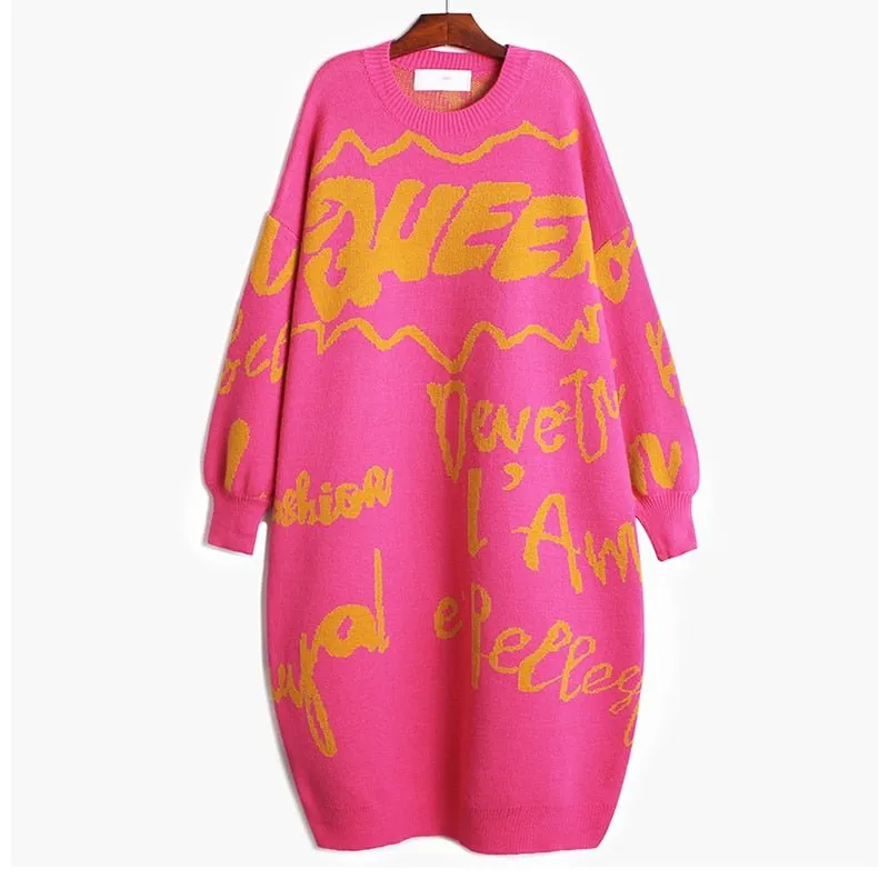 Pre Order:  Grafitti Sweater Dress