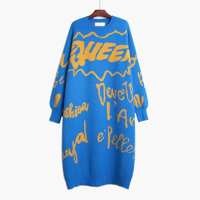 Pre Order:  Grafitti Sweater Dress