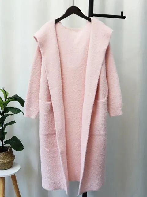 Pre Order:  Open Front Knitted Loose Coat