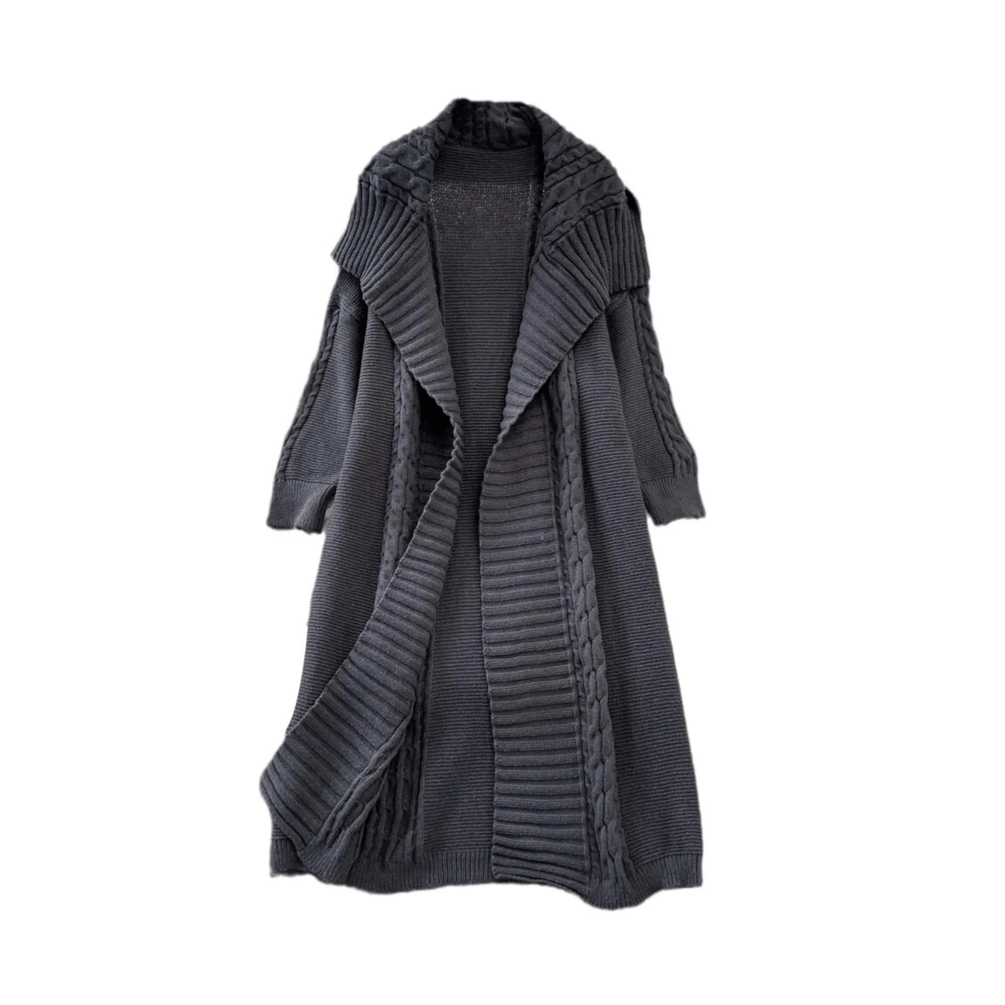 Pre Order:  Ribbed Knitted Long Coat