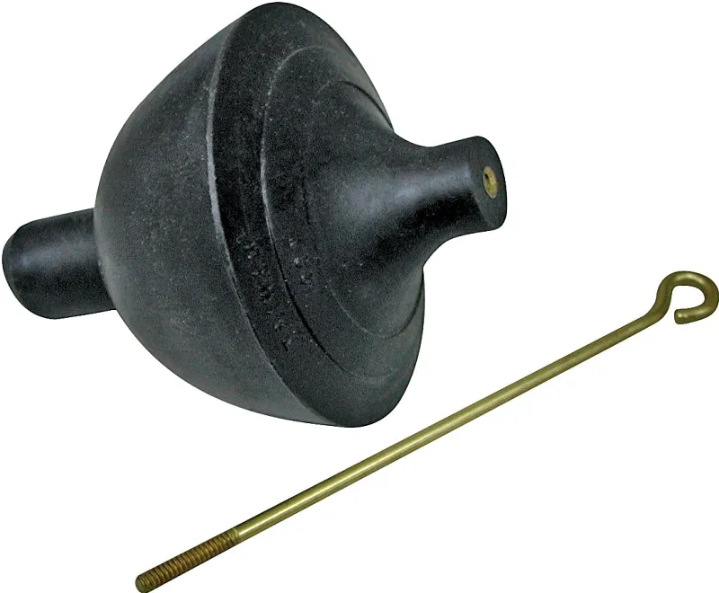 ProSource PMB-192 Toilet Tank Ball with Lift Wire, #6-32UNC Rod, Rubber, Black :BAG: QUANTITY: 1