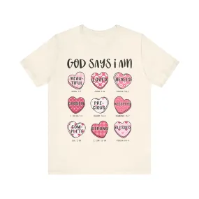 "God Loves Me" Valentine's Day Tee