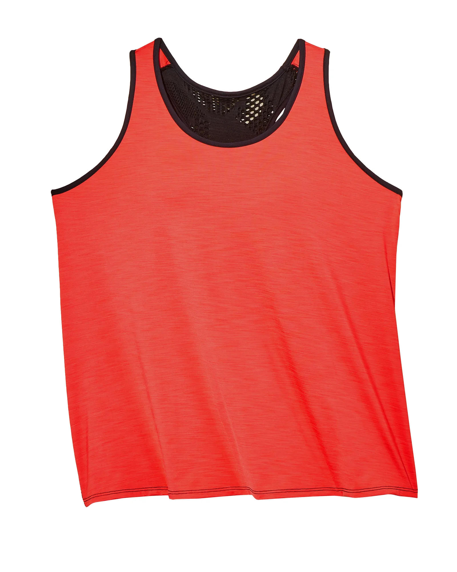 Rowan Tank with Mesh Back | Coral / Black